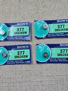 Sony Battery 317 SR626SW Silver Oxide 1.55V Made in Japan Lot of 4